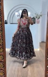 PC 540 Cota Checks Kalamkari Print Gown Wholesale Market In Surat